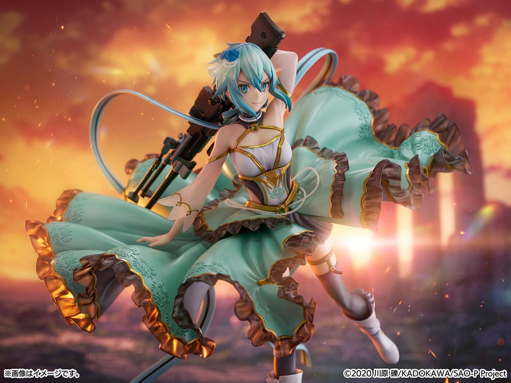 Sword Art Online SHIBUYA SCRAMBLE FIGURE PVC Statue 1/7 Sinon Crystal Dress Ver. 29 cm Image 2
