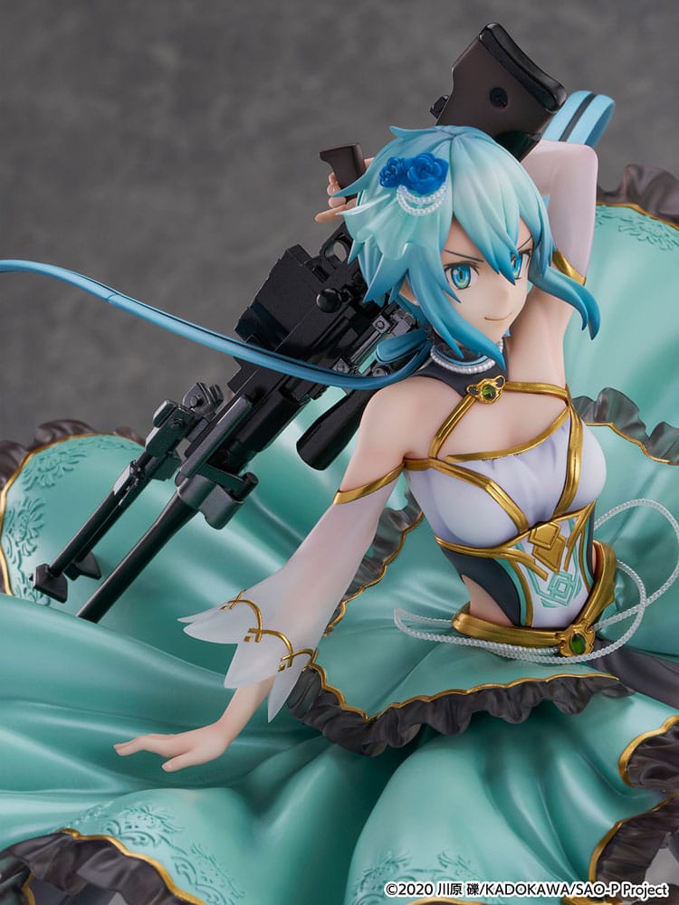 Sword Art Online SHIBUYA SCRAMBLE FIGURE PVC Statue 1/7 Sinon Crystal Dress Ver. 29 cm Image 8