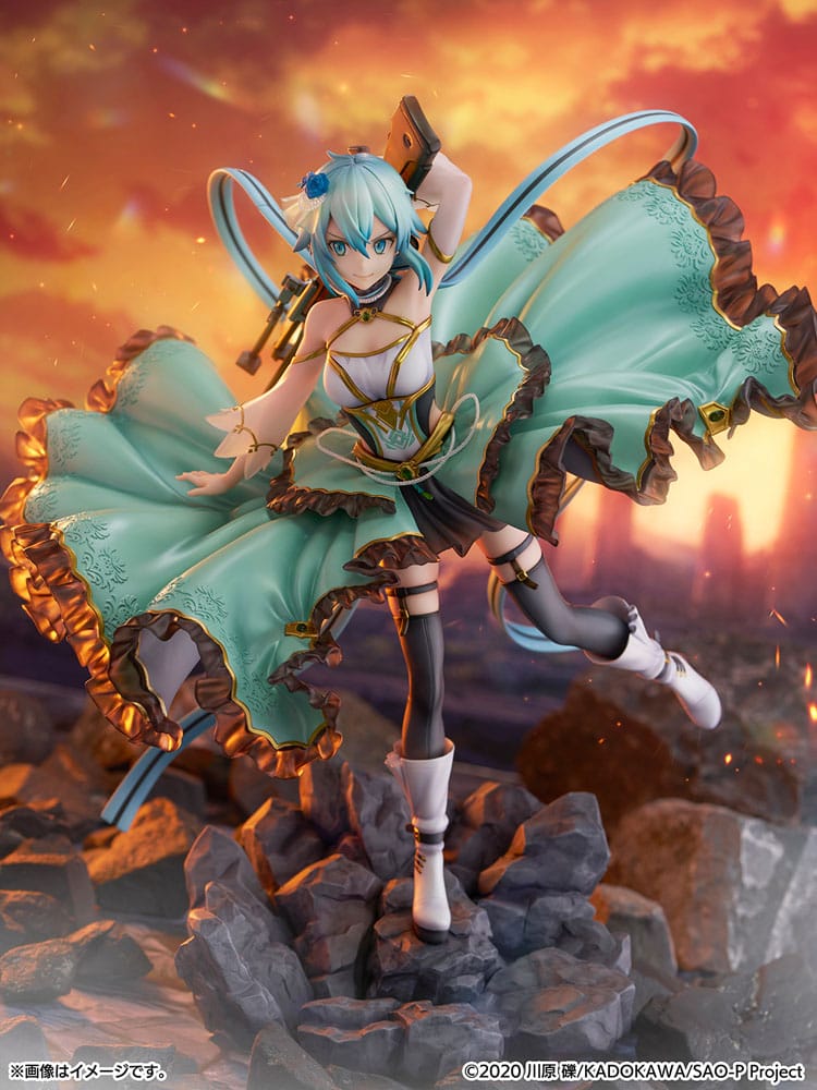 Sword Art Online SHIBUYA SCRAMBLE FIGURE PVC Statue 1/7 Sinon Crystal Dress Ver. 29 cm Image 10