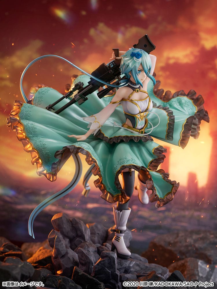 Sword Art Online SHIBUYA SCRAMBLE FIGURE PVC Statue 1/7 Sinon Crystal Dress Ver. 29 cm Image 11