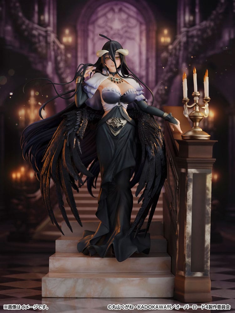Overlord SHIBUYA SCRAMBLE FIGURE PVC Statue 1/7 Albedo Jet Black Dress Ver. 28 cm Image 9