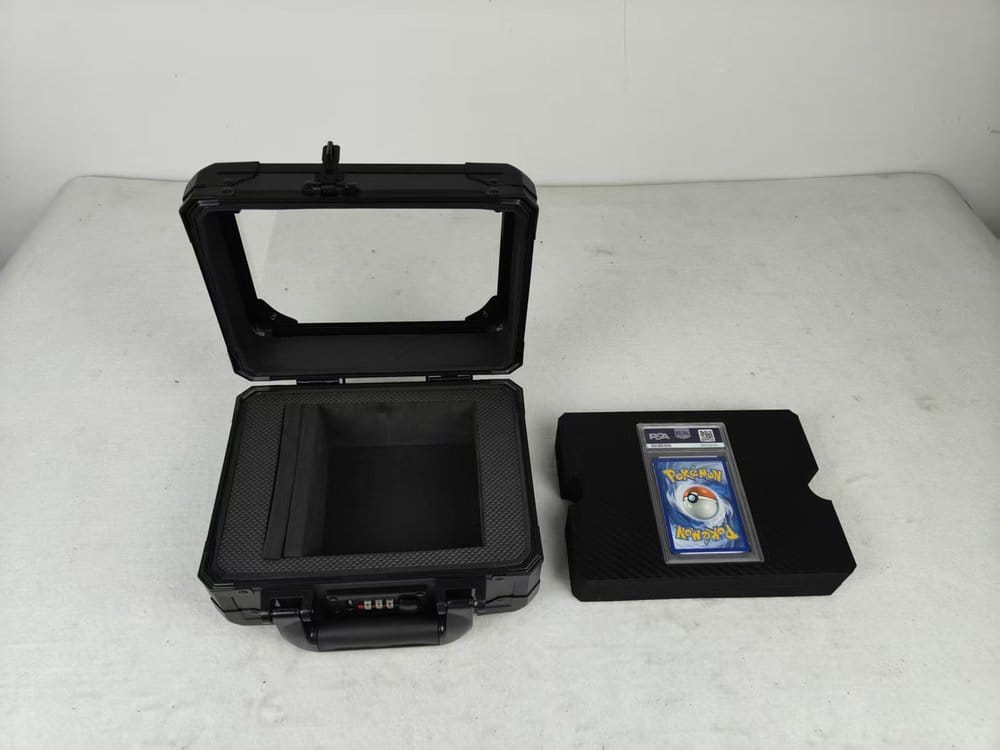 Evoretro Graded Card Display- und Transportkoffer mit Sichtfenster Schwarz Image 4