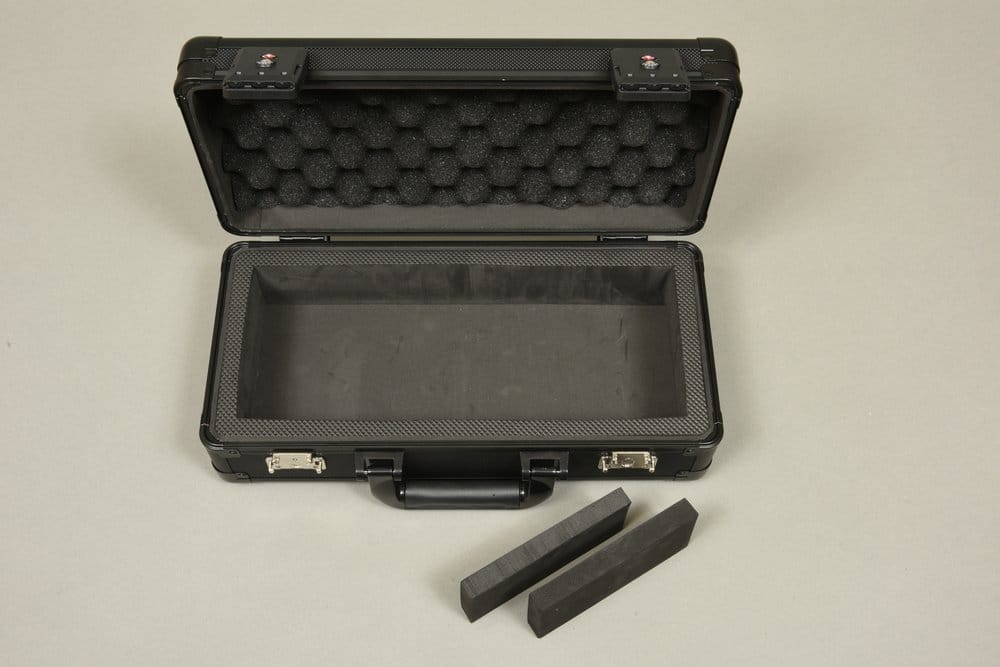 Evoretro Mini-Tragekoffer mit Griff & herausnehmbarem Schaumstoff Schwarz Image 2