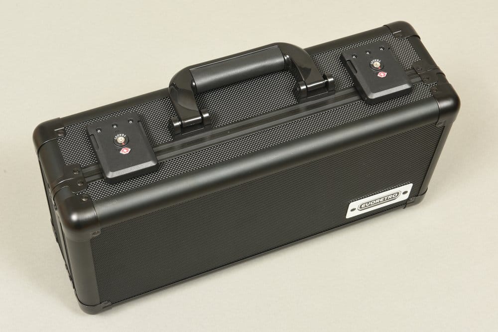Evoretro Mini-Tragekoffer mit Griff & herausnehmbarem Schaumstoff Schwarz Image 6