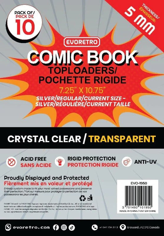 Evoretro Toploader für Comics 10er-Pack Silver Image 1