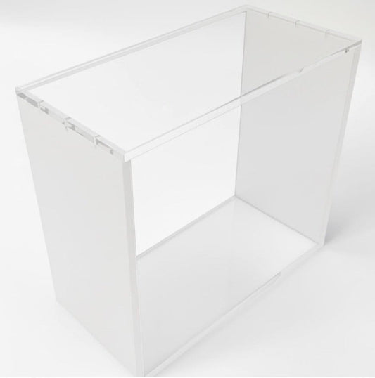 Evoretro Magnetische Acryl Display Case für ETB mit farbigen Seiten - Weiß Image 1