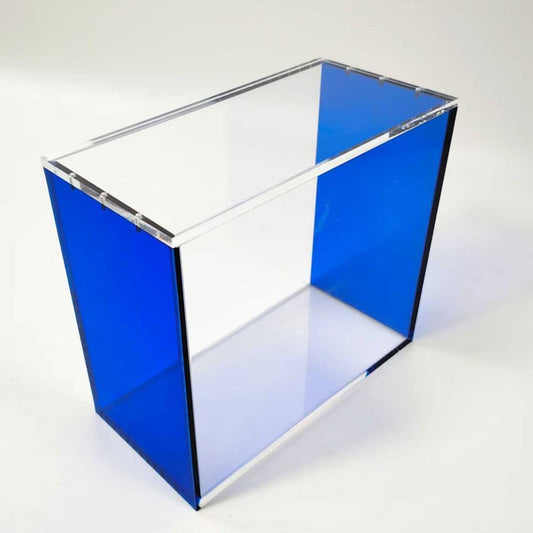 Evoretro Magnetische Acryl Display Case für ETB mit farbigen Seiten - Blau Image 1
