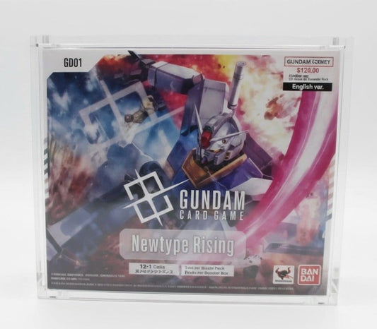 Evoretro Magnetisches Acryl Display Case für Gundam Card Game Booster Box Newtype Rising GD01 Image 1