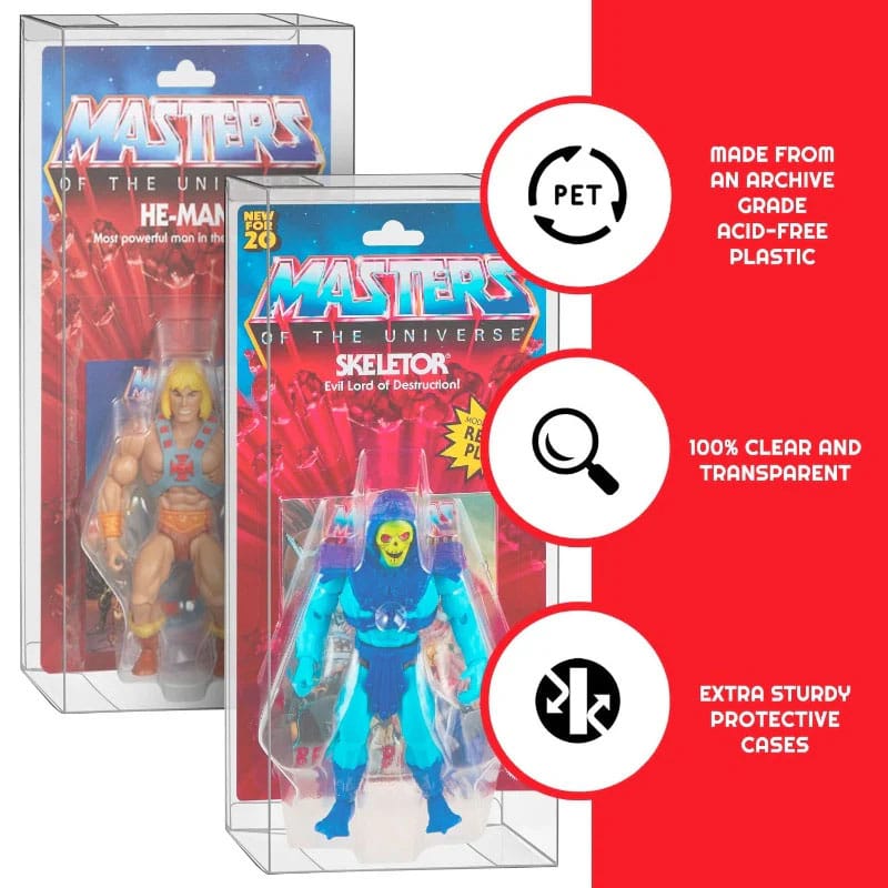 PET Gehäuse 10er-Pack für Masters of the Universe Origins Power Posing (Carded) Box Figuren Image 2