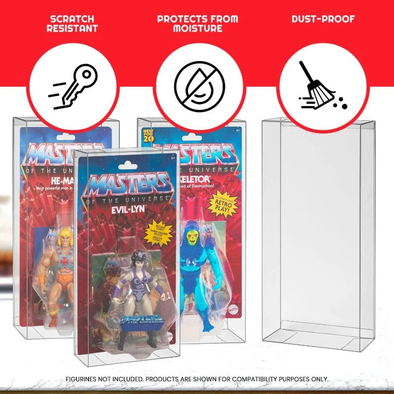PET Gehäuse 10er-Pack für Masters of the Universe Origins Power Posing (Carded) Box Figuren Image 3
