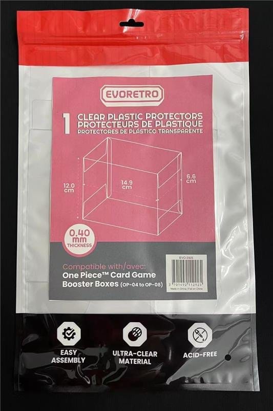 Evoretro PET Gehäuse 1er-Pack für One Piece Card Game Booster Boxes (OP-04 bis OP-08) 12 x 6 x 15 cm Image 2