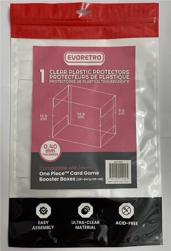 Evoretro PET Gehäuse 1er-Pack für One Piece Card Game Booster Boxes (OP-04 bis OP-08) 12 x 6 x 15 cm Image 3