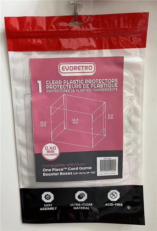 Evoretro PET Gehäuse 1er-Pack für One Piece Card Game Booster Boxes (OP-04 bis OP-08) 12 x 6 x 15 cm Image 4