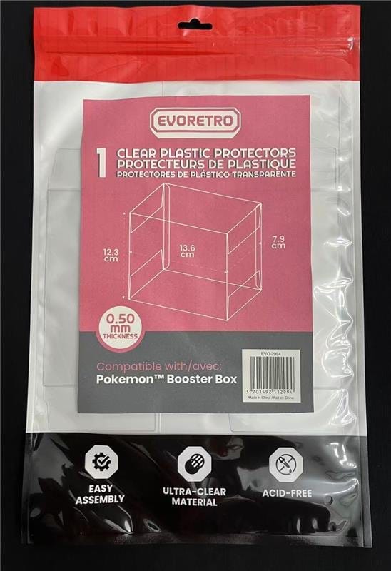 Evoretro PET Gehäuse 1er-Pack für Pokémon Booster Box Image 2