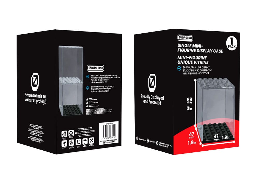 Evoretro Acryl Display Case für Minifiguren Single Stackable Image 2