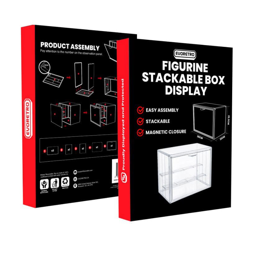 Evoretro Box Display Case für Figuren Stapelbar Image 1