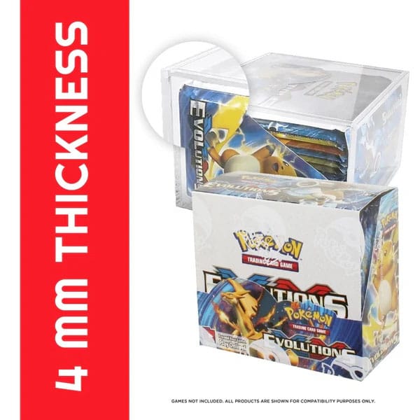 Evoretro Acryl Display Case für Booster Boxen / Elite Trainer Boxes Ver. 1 with Sliding Lid Image 2