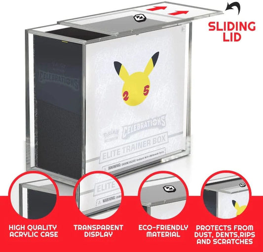Evoretro Acryl Display Case für Booster Boxen / Elite Trainer Boxes Ver. 2 with Sliding Lid Image 2