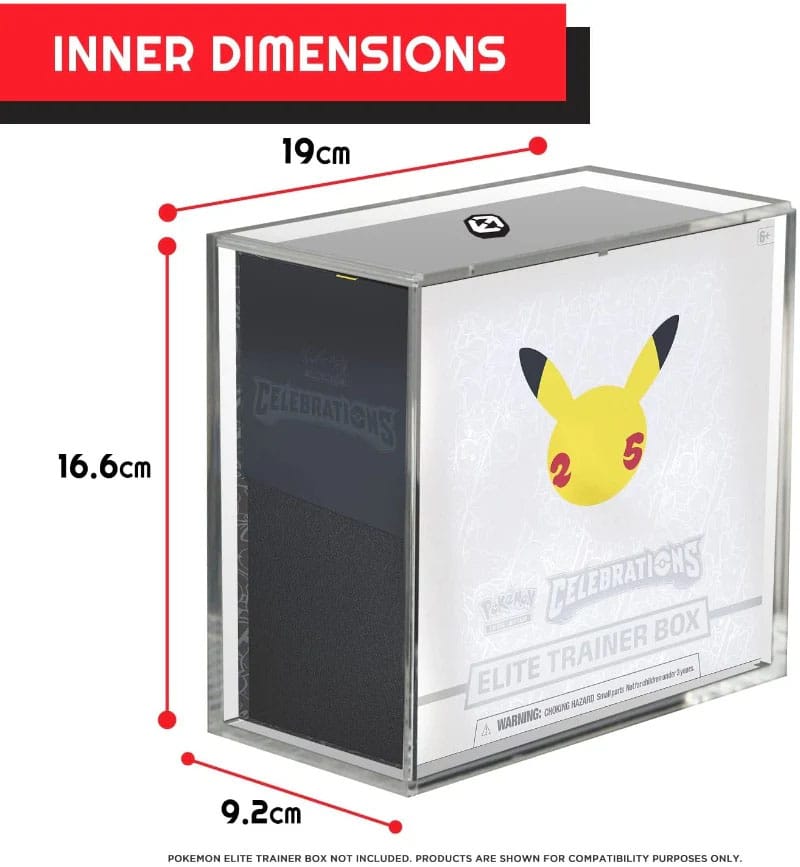 Evoretro Acryl Display Case für Booster Boxen / Elite Trainer Boxes Ver. 2 with Sliding Lid Image 3