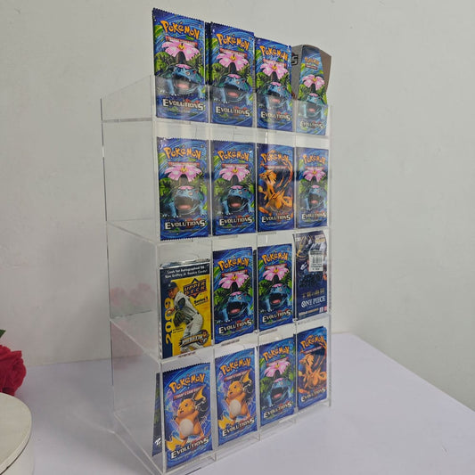 Acryl Verkaufsdisplay / Thekendisplay für Trading Card Booster Packs Image 1