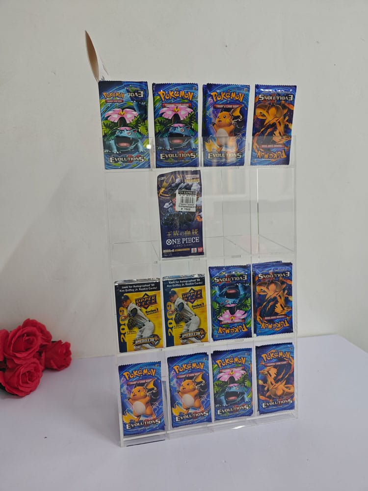 Acryl Verkaufsdisplay / Thekendisplay für Trading Card Booster Packs Image 4