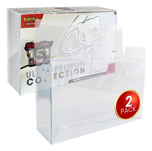Evoretro PET Gehäuse 2er-Pack für Pokémon 151 Karmesin & Purpur Ultra-Premium-Kollektion Box Image 1