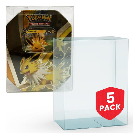 Evoretro PET Gehäuse 5er-Pack für Pokémon Medium Tins 12x8x15cm Image 1