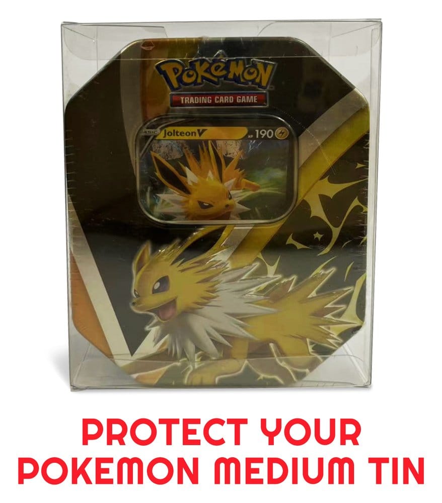 Evoretro PET Gehäuse 5er-Pack für Pokémon Medium Tins 12x8x15cm Image 6