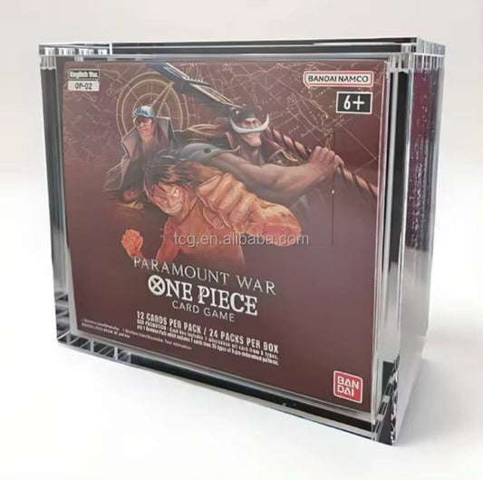 Evoretro Acryl Display Case für Bandai One Piece TCG größere Booster Box (OP-02) Image