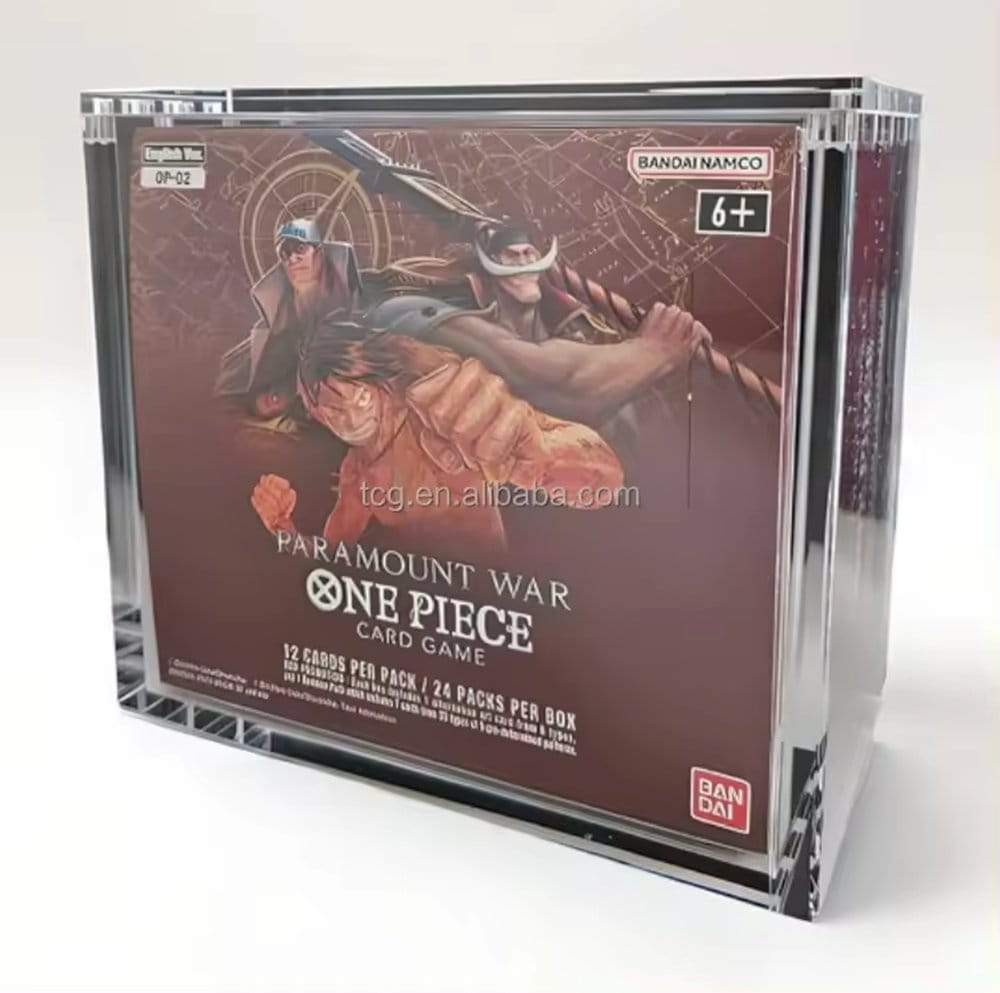 Evoretro Acryl Display Case für Bandai One Piece TCG größere Booster Box (OP-02) Image