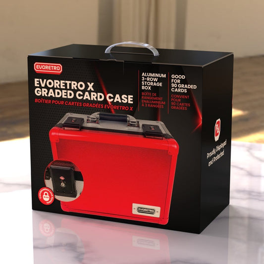 Evoretro Trading Card Aufbewahrungsbox für 90 Karten X Rot und Silber Image 2