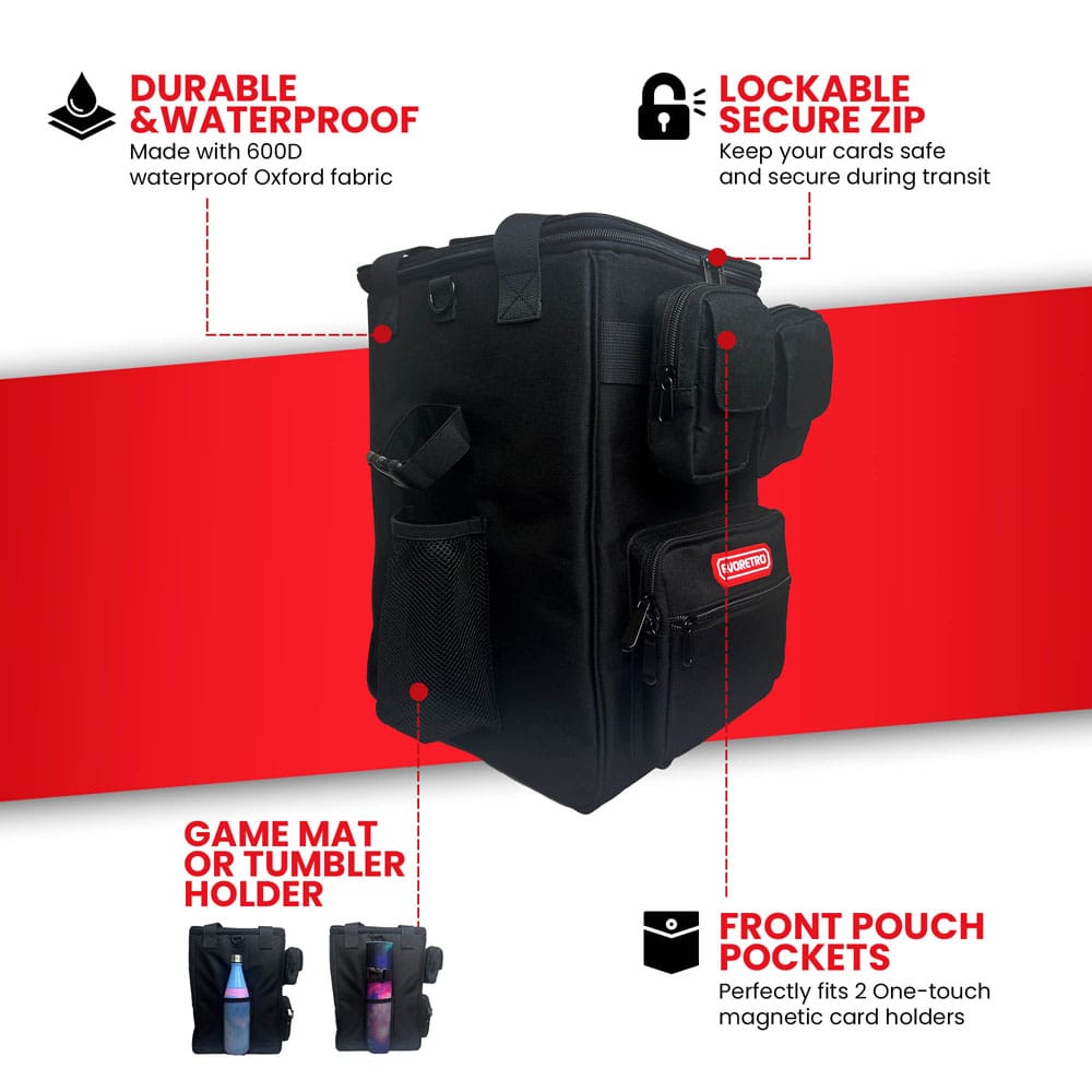 Evoretro Trading Card Rucksack Black Image 3
