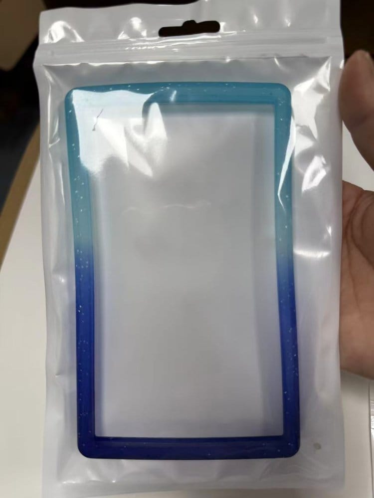 Evoretro Bumper für PSA gegradete Karten-Slab Gradient Light Blue-Dark Blue Glitter Image 1