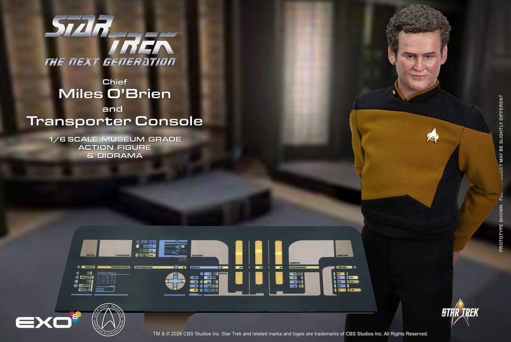 Star Trek: Das nächste Jahrhundert Actionfigur 1/6 Chief Miles O'Brien with Transporter Console 30 cm Image 4