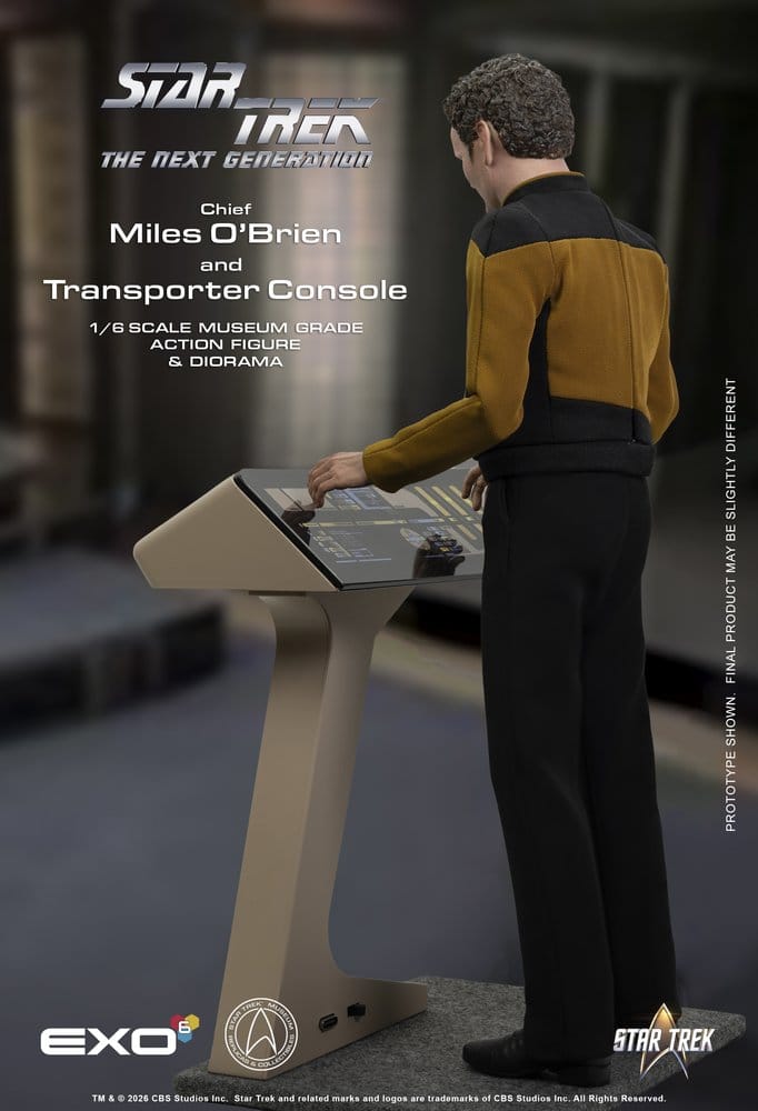 Star Trek: Das nächste Jahrhundert Actionfigur 1/6 Chief Miles O'Brien with Transporter Console 30 cm Image 6