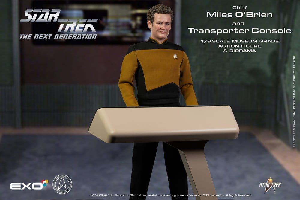 Star Trek: Das nächste Jahrhundert Actionfigur 1/6 Chief Miles O'Brien with Transporter Console 30 cm Image 9