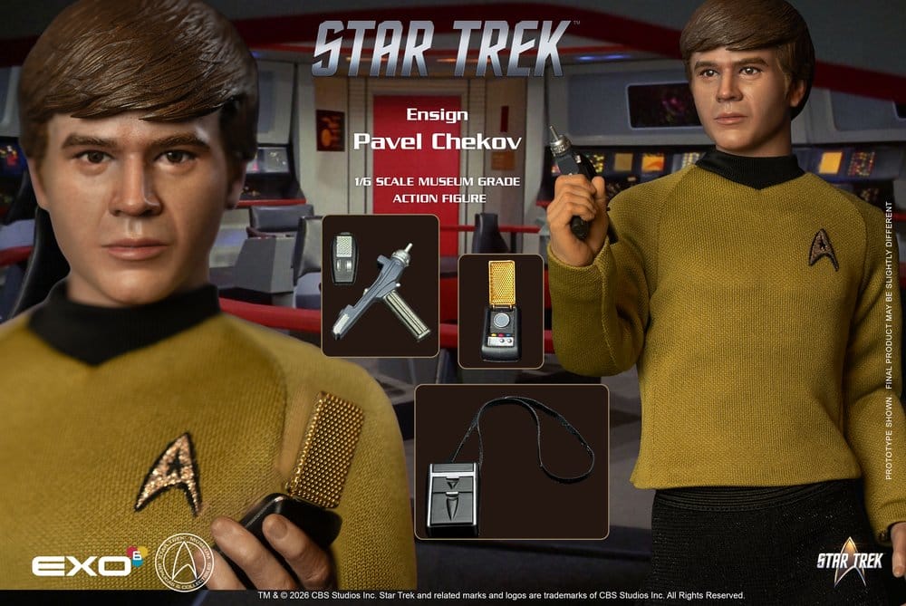 Star Trek: Die Original-Serie Actionfigur 1/6 Ensign Pavel Chekov 30 cm Image 25