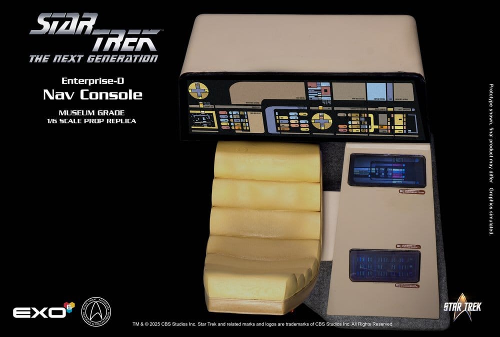 Star Trek: The Next Generation Replik 1/6 Enterprise-D Bridge Consoles Set Image 10