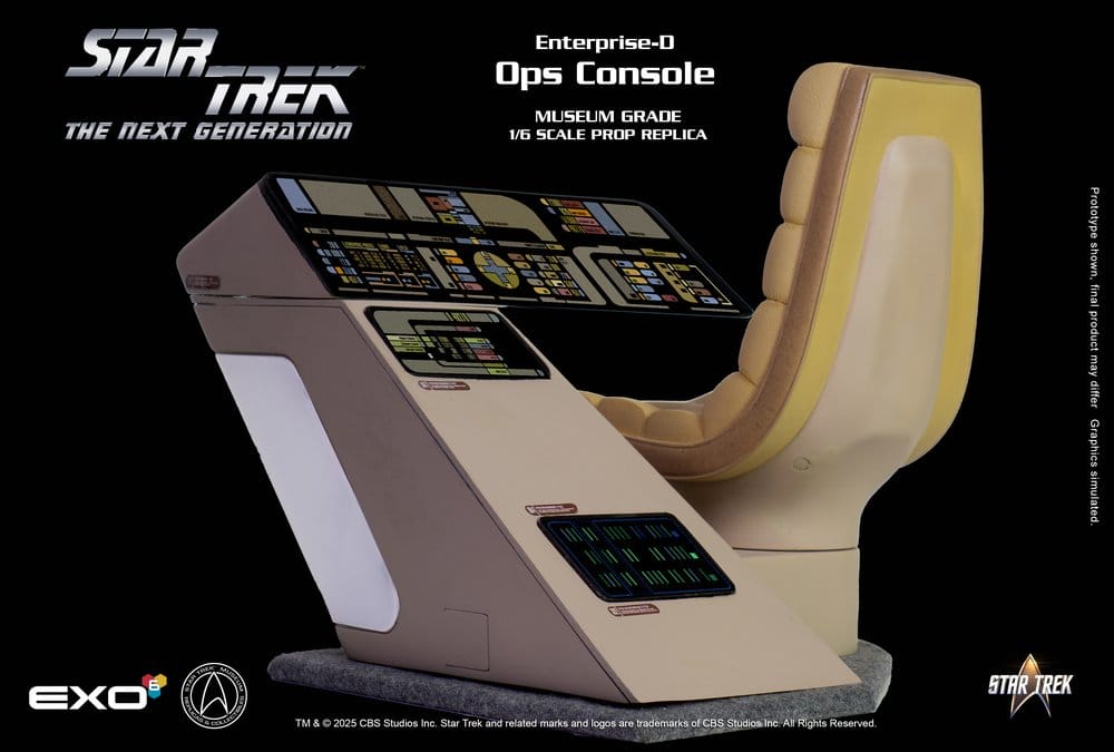 Star Trek: The Next Generation Replik 1/6 Enterprise-D Bridge Consoles Set Image 14