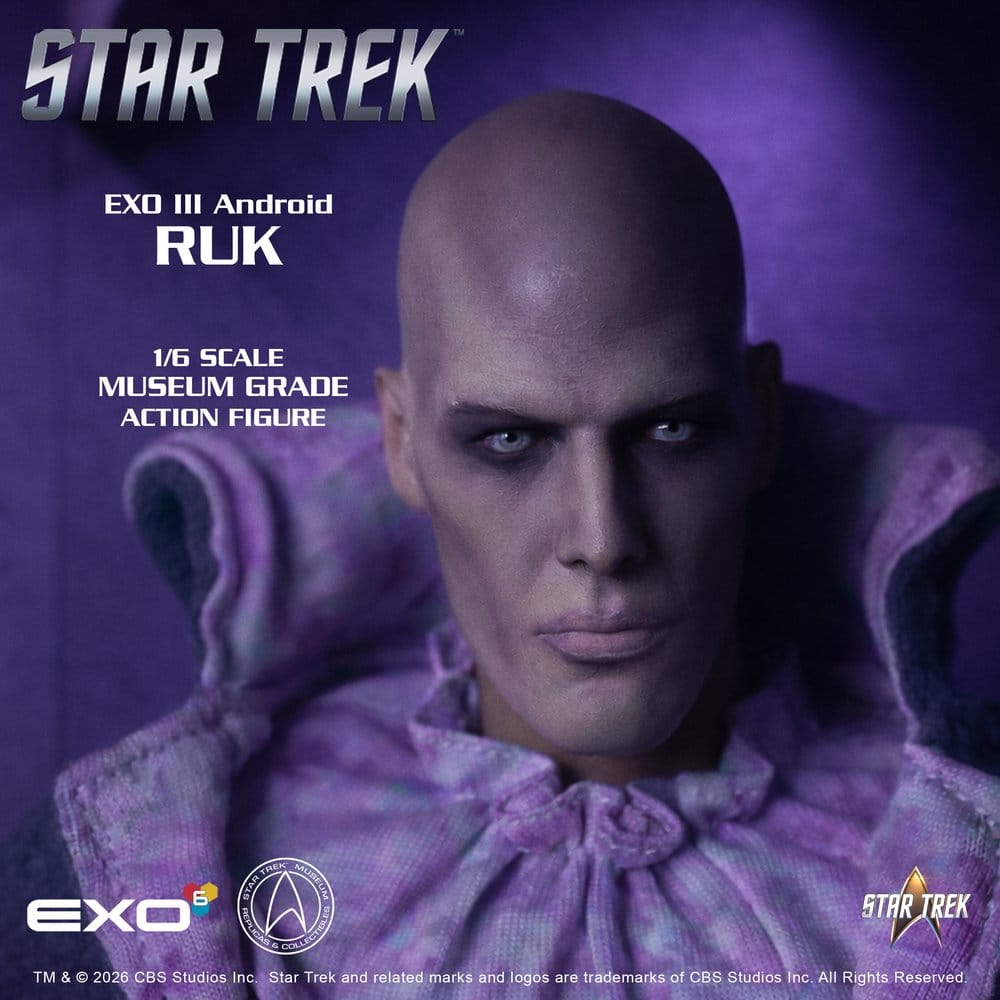 Star Trek: Raumschiff Enterprise Actionfigur 1/6 Ruk EXO III Android 33 cm Image 2