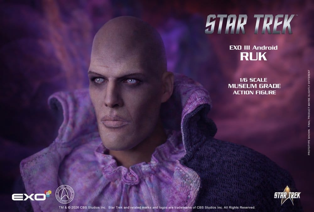 Star Trek: Raumschiff Enterprise Actionfigur 1/6 Ruk EXO III Android 33 cm Image 3