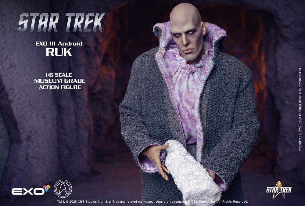 Star Trek: Raumschiff Enterprise Actionfigur 1/6 Ruk EXO III Android 33 cm Image 5
