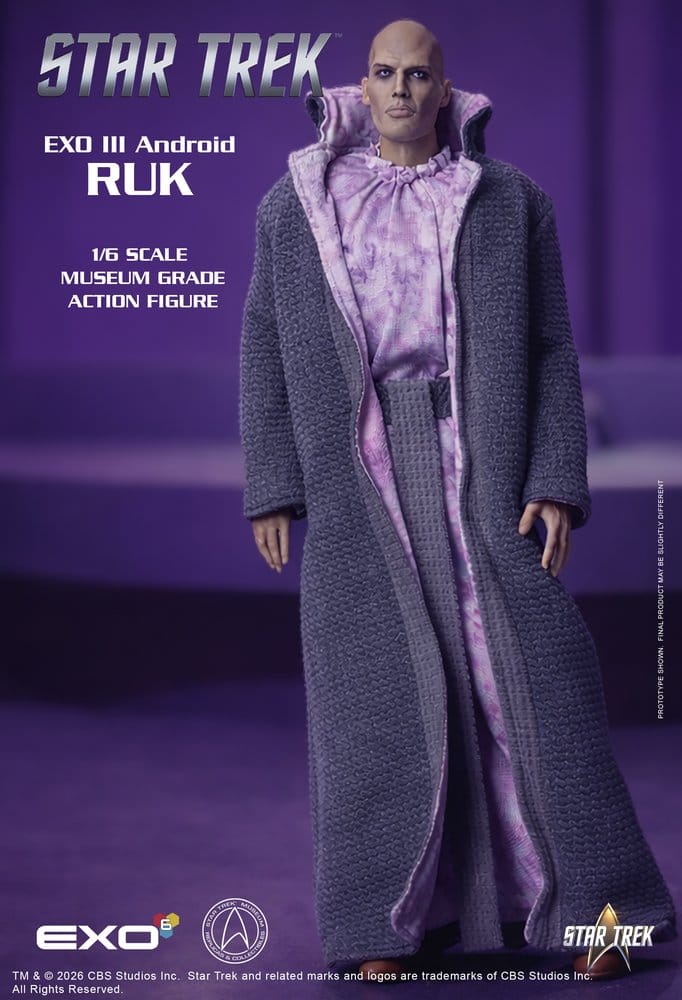 Star Trek: Raumschiff Enterprise Actionfigur 1/6 Ruk EXO III Android 33 cm Image 7