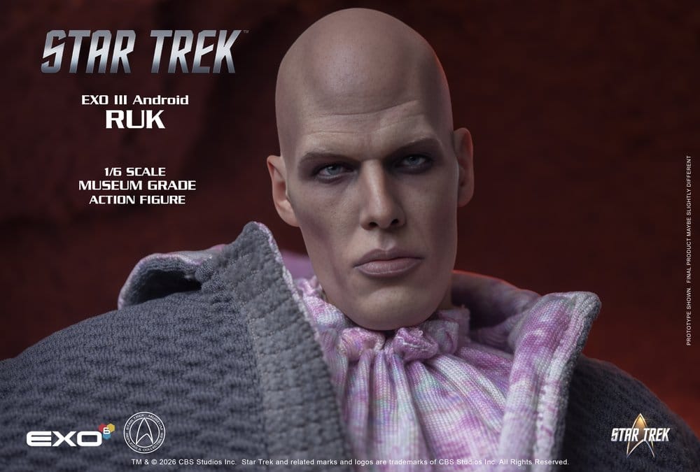 Star Trek: Raumschiff Enterprise Actionfigur 1/6 Ruk EXO III Android 33 cm Image 8