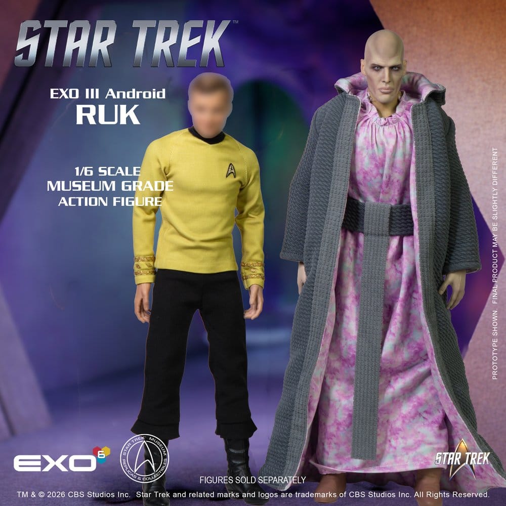 Star Trek: Raumschiff Enterprise Actionfigur 1/6 Ruk EXO III Android 33 cm Image 13