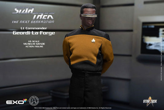 Star Trek: The Next Generation Actionfigur 1/6 Lt. Commander Geordi La Forge (Essentials Version) 28 cm Image 2