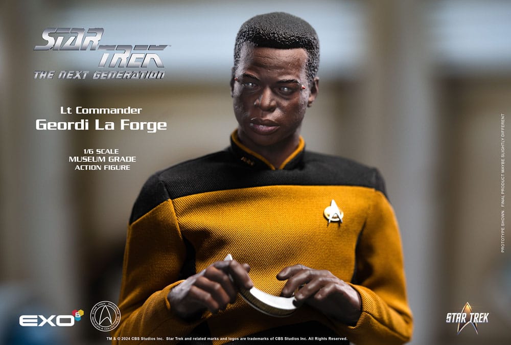 Star Trek: The Next Generation Actionfigur 1/6 Lt. Commander Geordi La Forge (Essentials Version) 28 cm Image 3