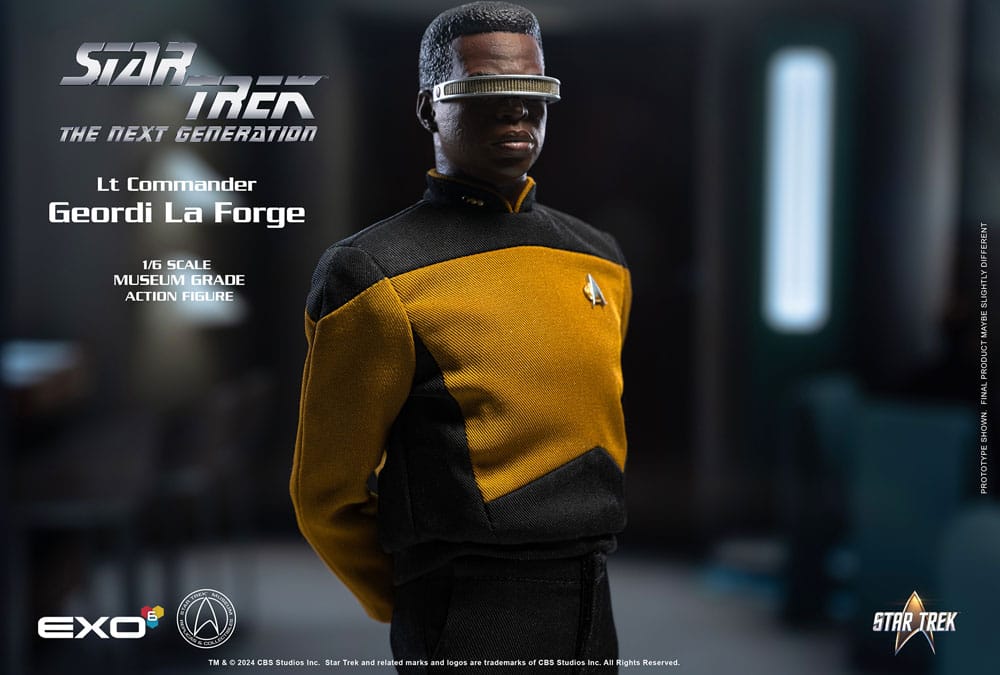 Star Trek: The Next Generation Actionfigur 1/6 Lt. Commander Geordi La Forge (Essentials Version) 28 cm Image 4