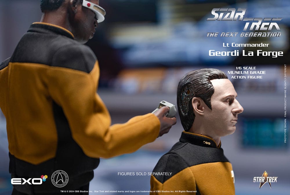 Star Trek: The Next Generation Actionfigur 1/6 Lt. Commander Geordi La Forge (Essentials Version) 28 cm Image 6