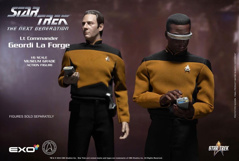 Star Trek: The Next Generation Actionfigur 1/6 Lt. Commander Geordi La Forge (Essentials Version) 28 cm Image 7